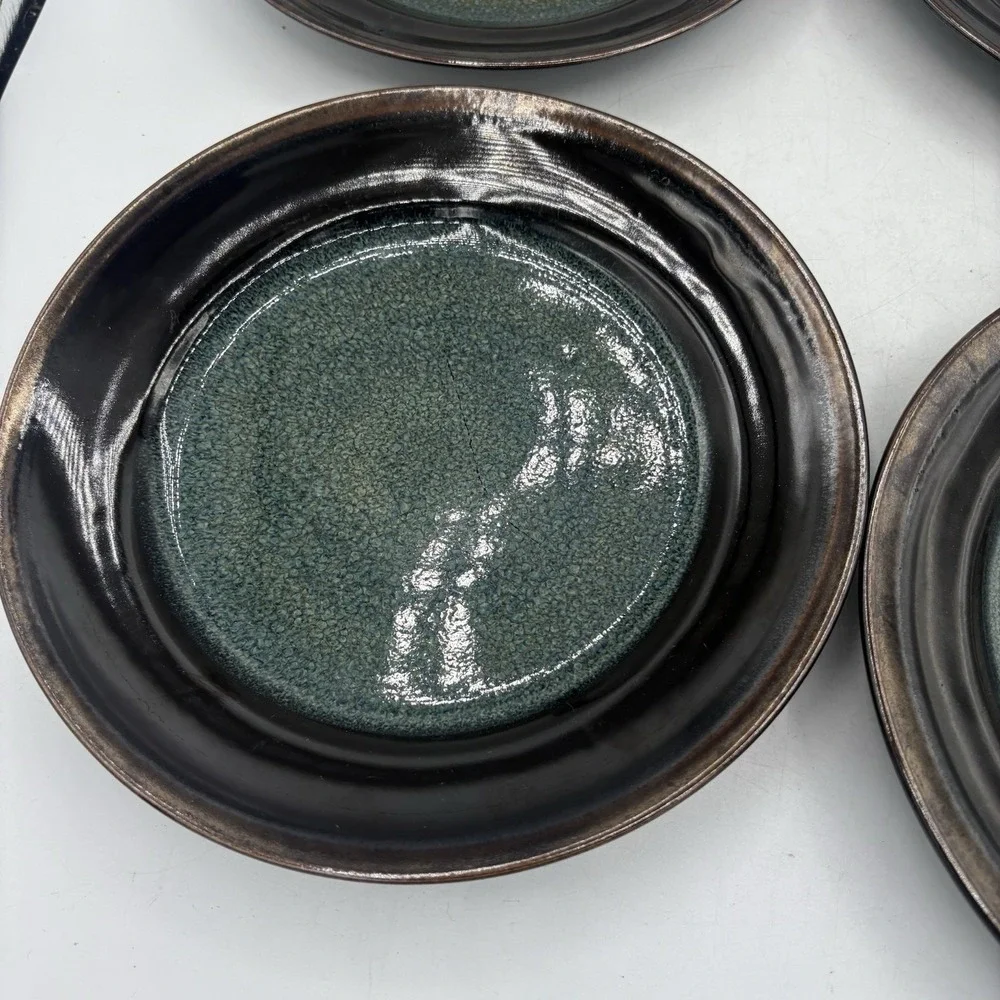 Mikasa Gourmet‎ Basics Salad Plates Jade Stoneware  8 5/8